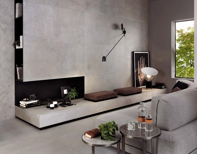 Плитка керамогранит Boost Pearl 60x60 Matt (1,08 кв.м.) под бетон