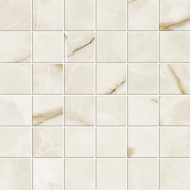 Плитка керамогранит Atlas Concorde Russia Symphonyx Gold Mosaic 30x30 Polished (0,990 кв.м.) под мрамор