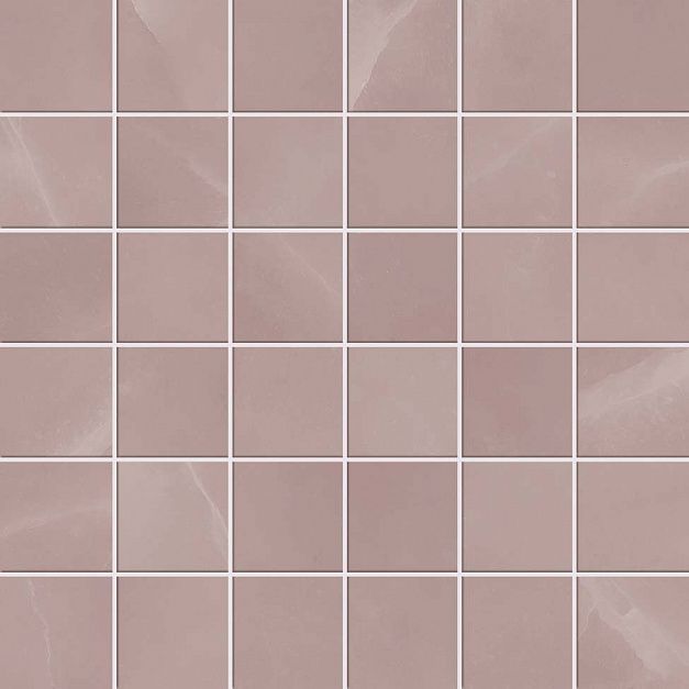 Плитка керамогранит Atlas Concorde Russia Symphonyx Rose Mosaic 30x30 Polished (0,990 кв.м.) под мрамор