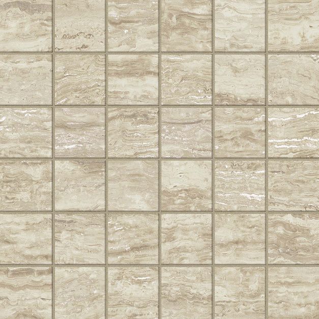 Мозаика керамогранит Atlas Concorde Russia Epos Ivory Mosaic 30x30 Polished (0,990 кв.м.) под травертин