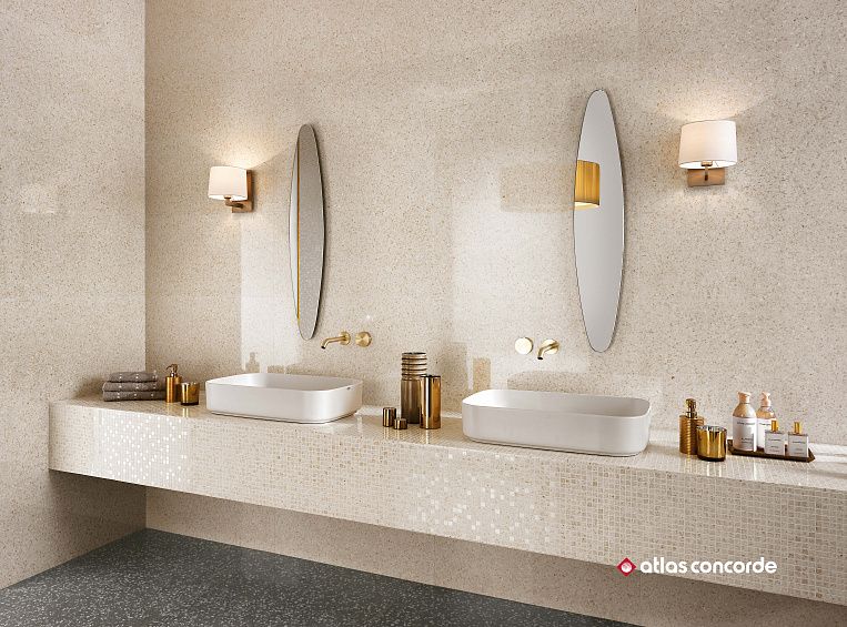 Плитка керамогранит Marvel Terrazzo Cream 60x60 Matt (1,08 кв.м.) под мрамор