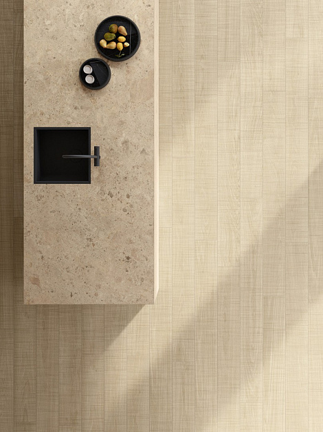 Плитка керамогранит Log Select Ivory Sawn 20x120  Matt  ( 1,44 кв.м.) под дерево